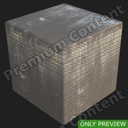 PBR Substance Material of Metal Floor Rusty #2